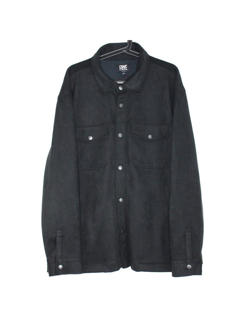 Frye Mens XL Faux Suede Button Up Shirt Jacket Shacket Q1151